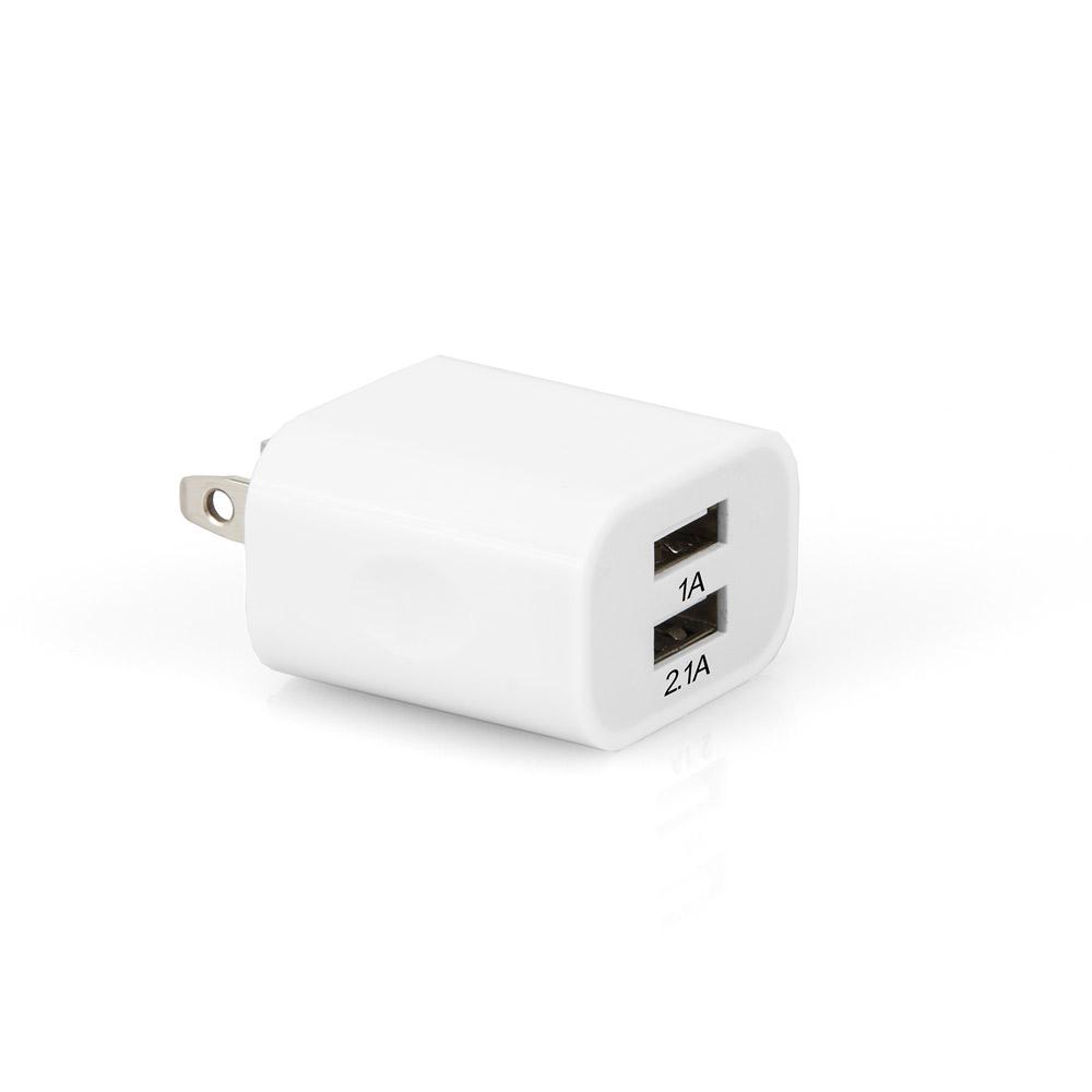 Cargador ARG-AC-0105 para pared doble 5V 2.1 AMP+5V1.0 AMP ARGOM