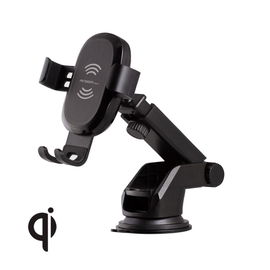 SOPORTE P/CEL. ARGOM ARG-AC-0160BK WIRELESS FAST CHARGER MOUNT VORTEX M1 10W USB 886540006746 A00479