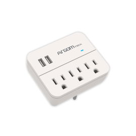 Regleta ARG-AC-0266WT  3-OUTLETS 2USB 110V WHITE 886540006890 A00496