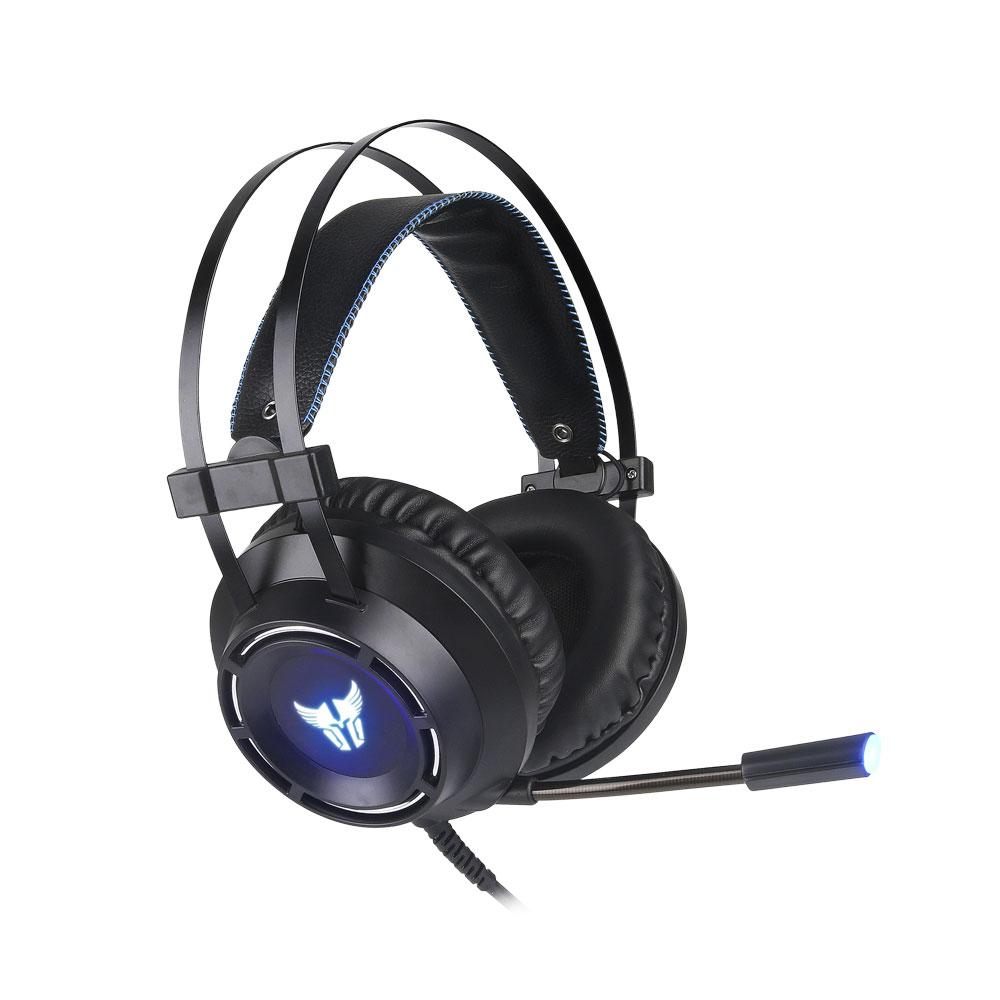GAMING HEADSET COMBAT ARGOM  BLACK/BLUE USB ARG-HS-2846BK