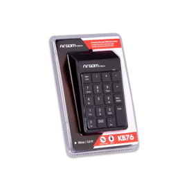 TECLADO NUMERICO ARGOM ARG-KB-1076 USB BLACK 19 KEYS