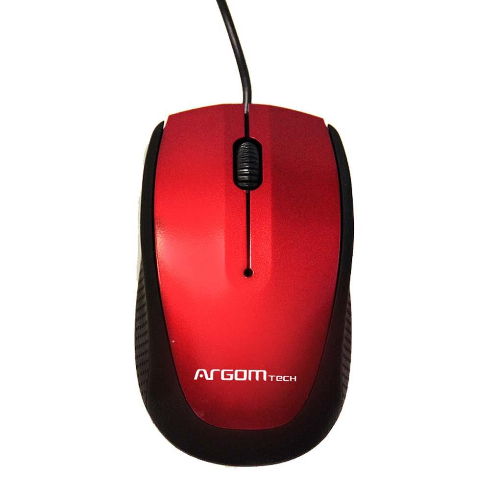 MOUSE ARGOM USB RED 3D ARG-MS-0014R