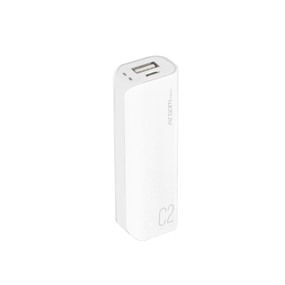 POWER BANK ARGOM C2 ARG-PB-1130WT 2500 MAH WHITE 886540006944