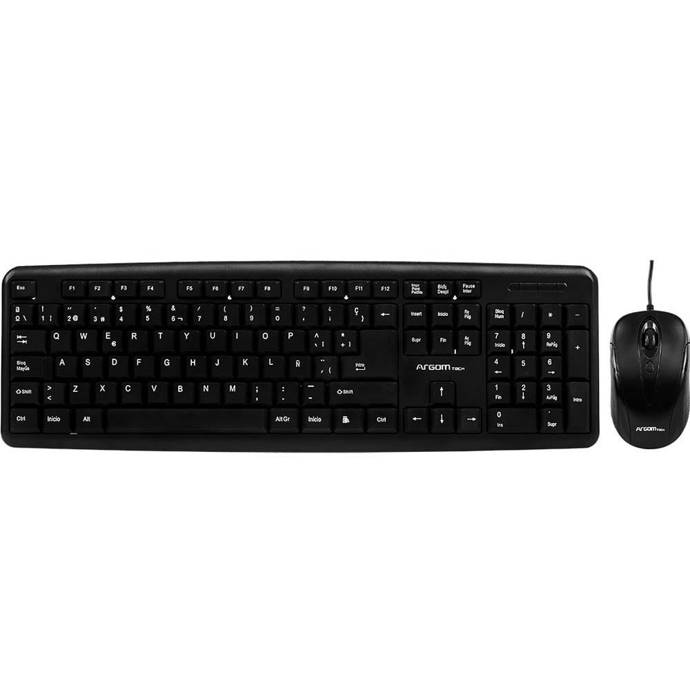 Teclado & Mouse Clásico en Español ARGOM ARG-KB-7418 USB combo