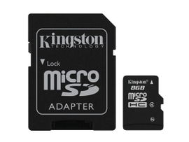Kingston - Tarjeta de memoria flash (adaptador microSDHC a SD Incluido) - 8 GB