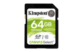 Kingston Canvas Select - Tarjeta de memoria flash - 64 GB