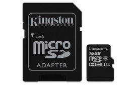 Kingston Canvas Select - Tarjeta de memoria flash (adaptador microSDXC a SD Incluido) - 16 GB