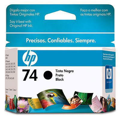 HP 74 - 4.5 ml - negro - original - cartucho de tinta - para Deskjet D4268; Officejet J6413; Photosmart C4524, C4550, C4583, C4585, C4588, C5225, C5275 HP 74 - 4.5 ml - negro - original - cartucho de tinta - para Deskjet D4268; Officejet J6413; Photosmart C4524, C4550, C4583, C4585, C4588, C5225, C5275