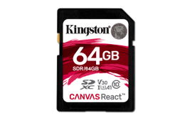 Kingston Canvas React - Tarjeta de memoria flash - 64 GB