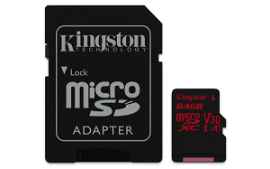 Kingston Canvas React - Tarjeta de memoria flash (adaptador microSDXC a SD Incluido) - 64 GB