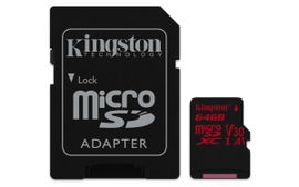 Kingston Canvas React - Tarjeta de memoria flash (adaptador microSDXC a SD Incluido) - 64 GB