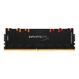 HyperX Predator RGB - DDR4 - 8 GB - DIMM de 288 espigas - 3200 MHz / PC4-25600 - CL16 - 1.35 V - sin búfer - no ECC - negro