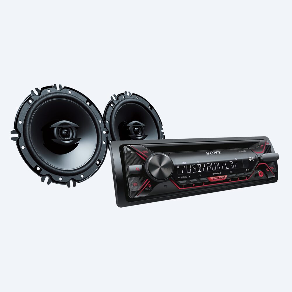 Receptor de CD con parlantes de 16 cm