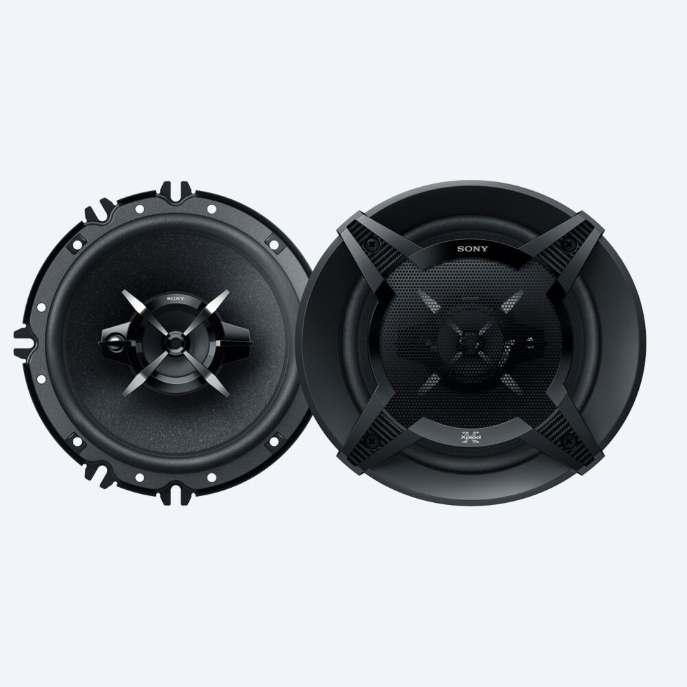 Parlantes coaxiales Mega Bass de 3 vías de 16 cm (6,3