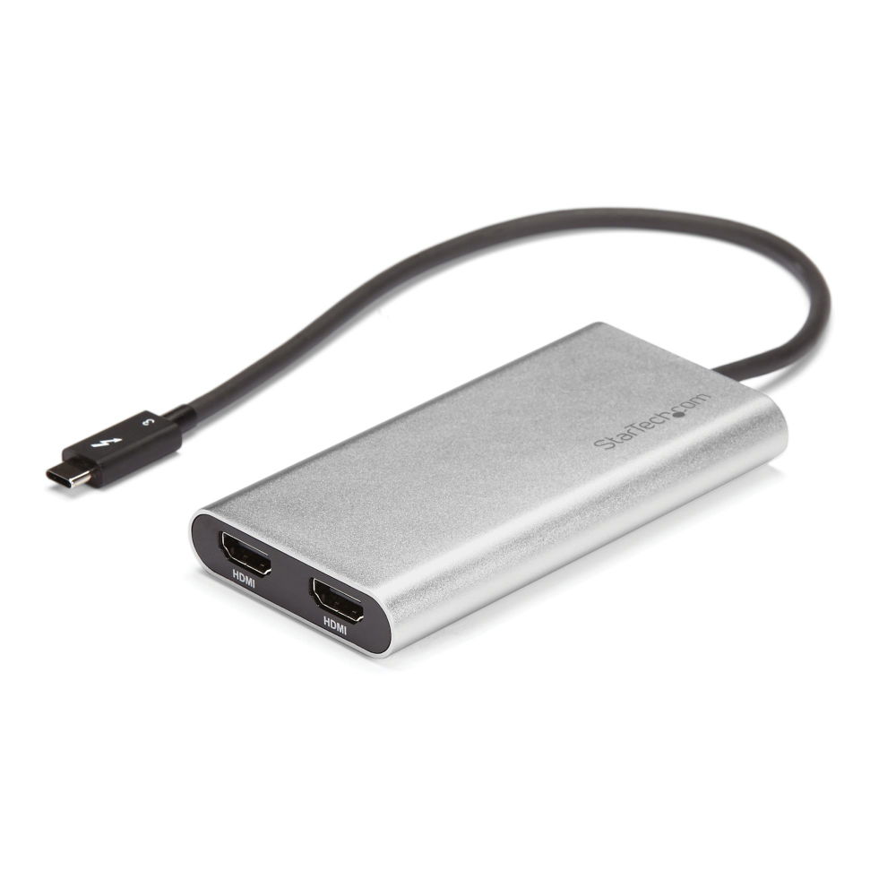 StarTech.com Adaptador Gráfico Thunderbolt 3 a Doble HDMI - 4K 60Hz - Compatible con Mac y Windows StarTech.com Adaptador Gráfico Thunderbolt 3 a Doble HDMI - 4K 60Hz - Compatible con Mac y Windows