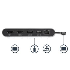 StarTech.com Mini Dock Thunderbolt 3 para Doble Pantalla de 4K con HDMI - Docking Station para Mac y Windows - Descontinuado, con Existencias Limitadas y Reemplazado por TB3DKM2HDL (TB3DKM2HD) StarTech.com Mini Dock Thunderbolt 3 para Doble Pantalla de 4K con HDMI - Docking Station para Mac y Windows - Descontinuado, con Existencias Limitadas y Reemplazado por TB3DKM2HDL (TB3DKM2HD)