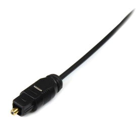 StarTech.com 10 ft Thin Toslink Digital Audio Cable cable de audio 3,05 m Negro StarTech.com 10 ft Thin Toslink Digital Audio Cable cable de audio 3,05 m Negro
