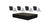 HIL/1080P/DVR-204Q-K1+4THC-B120-M/PowerCable/1TBHDD