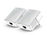 Kit Adaptador Powerline Ethernet, tecnologia HomePlug AV, 500Mbps, Plug and Play, hasta 300 M dentro de casa, 1 Puerto 10/100 Mbps y tamaño ultra compacto