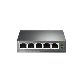 Switch PoE no Administrable de escritorio 5 puertos 10/100 Mbps, 4 puertos PoE, 58 W Switch PoE no Administrable de escritorio 5 puertos 10/100 Mbps, 4 puertos PoE, 58 W