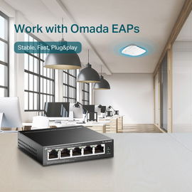 Switch PoE Gigabit de 5 puertos, con 4 puertos PoE 802.3af/at de hasta 56 W