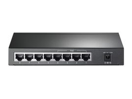 Switch Gigabit PoE+ no administrable de 8 puertos 10/100/1000 Mbps y 4 puertos PoE para escritorio
