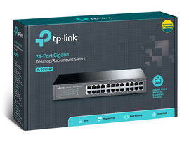 Switch Gigabit no administrable de 24 puertos 10/100/1000 Mbps para escritorio/rack