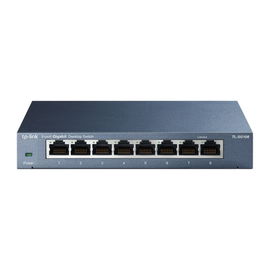 TP-Link TL-SG108 8-port Metal Gigabit Switch - Conmutador - sin gestionar - 8 x 10/100/1000 - sobremesa