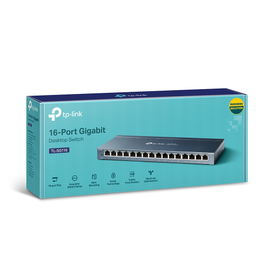 Switch Gigabit no administrable de 16 puertos 10/100/1000 Mbps para escritorio