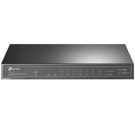 TP-Link TL-SG1210P - Conmutador - sin gestionar - 8 x 10/100/1000 (PoE+) + 1 x 10/100/1000 (enlace ascendente) + 1 x Gigabit SFP (enlace ascendente) - sobremesa - PoE+ (63 W)