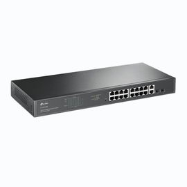 Switch no administrable de 16 puertos 10/100/1000Mbps y PoE af/at, 2 puertos SFP hasta 250W.