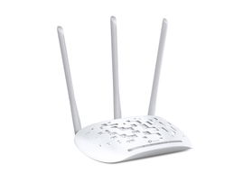 Punto de acceso / Repetidor Wi-Fi, 2.4 GHz, 450 Mbps, 3 antenas externas omnidireccional, 1 Puerto WAN 10/100 Mbps Punto de acceso / Repetidor Wi-Fi, 2.4 GHz, 450 Mbps, 3 antenas externas omnidireccional, 1 Puerto WAN 10/100 Mbps