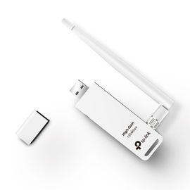 Adaptador USB inalámbrico de alta ganancia N 150 Mbps 2.4 GHz con 1 antena desmontable de 4dBi Adaptador USB inalámbrico de alta ganancia N 150 Mbps 2.4 GHz con 1 antena desmontable de 4dBi