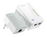 Kit Adaptador PowerLine Inalámbrico 300Mbps, 2 Puertos 10/100 Mbps, HomePlug AV, Plug and Play, WiFi Clon.