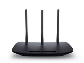 Router Inalámbrico 2.4 GHz, 450 Mbps, 3 antenas externas omnidireccional 5 dBi, 4 Puertos LAN 10/100 Mbps, 1 Puerto WAN 10/100 Mbps Router Inalámbrico 2.4 GHz, 450 Mbps, 3 antenas externas omnidireccional 5 dBi, 4 Puertos LAN 10/100 Mbps, 1 Puerto WAN 10/100 Mbps