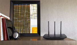 Router Inalámbrico 2.4 GHz, 450 Mbps, 3 antenas externas omnidireccional 5 dBi, 4 Puertos LAN 10/100 Mbps, 1 Puerto WAN 10/100 Mbps Router Inalámbrico 2.4 GHz, 450 Mbps, 3 antenas externas omnidireccional 5 dBi, 4 Puertos LAN 10/100 Mbps, 1 Puerto WAN 10/100 Mbps