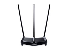 Router Inalámbrico de Alta Potencia, 2.4 GHz, 450 Mbps, 3 antenas externas omnidireccional 9 dBi, 4 Puertos LAN 10/100 Mbps, 1 Puerto WAN 10/100 Mbps, control de ancho de banda Router Inalámbrico de Alta Potencia, 2.4 GHz, 450 Mbps, 3 antenas externas omnidireccional 9 dBi, 4 Puertos LAN 10/100 Mbps, 1 Puerto WAN 10/100 Mbps, control de ancho de banda