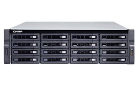 SERVIDOR NAS QNAP TS-1683XU-RP-E2124-16G-US PROCESADOR INTEL XEON E-2124 / MEMORIA RAM 16GB / 16 BAHIAS FRONTALES SATA 3.5 PULGADAS y 2.5 PULGADAS / 4 PUERTOS RJ45 1GbE + 2 PUERTOS FIBRA OPTICA SFP+ / MONTAJE EN RACK 3UR / FUENTE REDUNDANTE / APLICAC