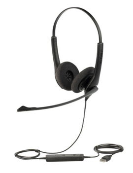 Jabra Biz 1100 USB Duo Auriculares Diadema Negro