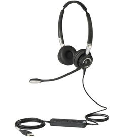 Jabra Biz 2400 II USB Duo CC MS Auriculares Diadema Negro, Plata Jabra Biz 2400 II USB Duo CC MS Auriculares Diadema Negro, Plata