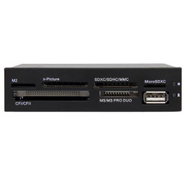 StarTech.com Adaptador Bahía Frontal 3.5in Lector para Tarjetas Memoria Flash SD CF SDHC XD M2 MS 22 en 1 StarTech.com Adaptador Bahía Frontal 3.5in Lector para Tarjetas Memoria Flash SD CF SDHC XD M2 MS 22 en 1