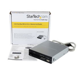 StarTech.com Adaptador Bahía Frontal 3.5in Lector para Tarjetas Memoria Flash SD CF SDHC XD M2 MS 22 en 1 StarTech.com Adaptador Bahía Frontal 3.5in Lector para Tarjetas Memoria Flash SD CF SDHC XD M2 MS 22 en 1