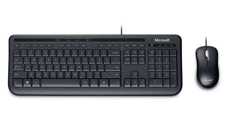 Microsoft Wired Desktop 600 teclado USB Negro