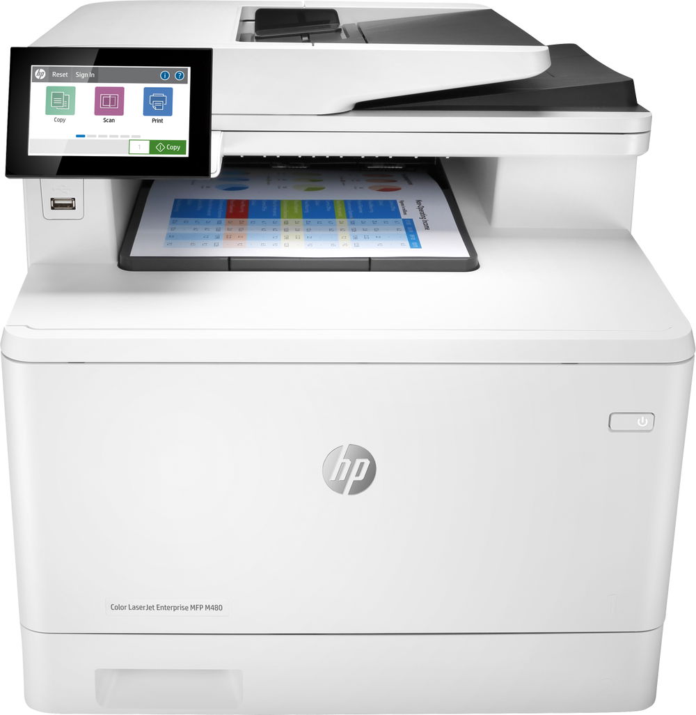 HP Color LaserJet Enterprise MFP M480f - Impresora multifunción - color - laser - Legal (216 x 356 mm) (original) - A4/Legal (material) - hasta 28 ppm (copiando) - hasta 29 ppm (impresión) - 300 hojas - 33.6 Kbps - USB 2.0, Gigabit LAN, host USB 2.0
