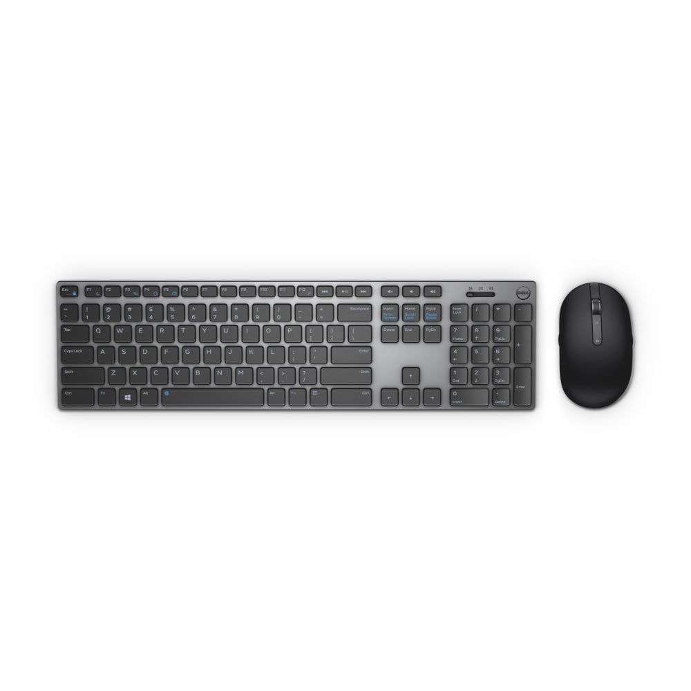 DELL KM717 teclado RF Wireless + Bluetooth Español Negro, Gris