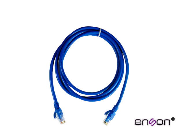 PATCHCORD UTP CAT6 ENSON P6P30 SERIE PRO-II CALIBRE 24 AWG DE 3 METROS FORRO PVC COLOR AZUL PARA USO EN INTERIORES PARA CONECTAR EQUIPOS A REDES BASE 10,100,1000 PATCHCORD UTP CAT6 ENSON P6P30 SERIE PRO-II CALIBRE 24 AWG DE 3 METROS FORRO PVC COLOR AZUL PARA USO EN INTERIORES PARA CONECTAR EQUIPOS A REDES BASE 10,100,1000