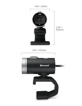 Microsoft LifeCam Cinema cámara web 1280 x 720 Pixeles USB 2.0 Negro, Plata Microsoft LifeCam Cinema cámara web 1280 x 720 Pixeles USB 2.0 Negro, Plata