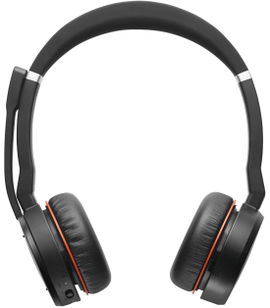Jabra Evolve 75 UC Stereo Auriculares Diadema Bluetooth Negro, Rojo