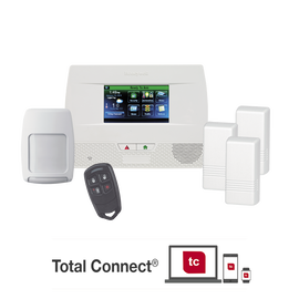 Panel de Alarma Inalambrico Autocontenido con Pantalla Touch L5210, integrable a casa inteligente usando servicio de Total Connect