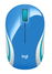Logitech M187 - Ratón - óptico - 3 botones - inalámbrico - 2.4 GHz - receptor inalámbrico USB - azul